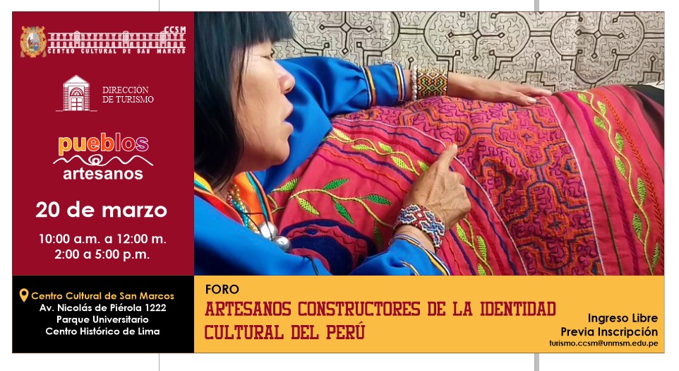 FORO “ARTESANOS CONSTRUCTORES DE LA IDENTIDAD CULTURAL DEL PERÚ”